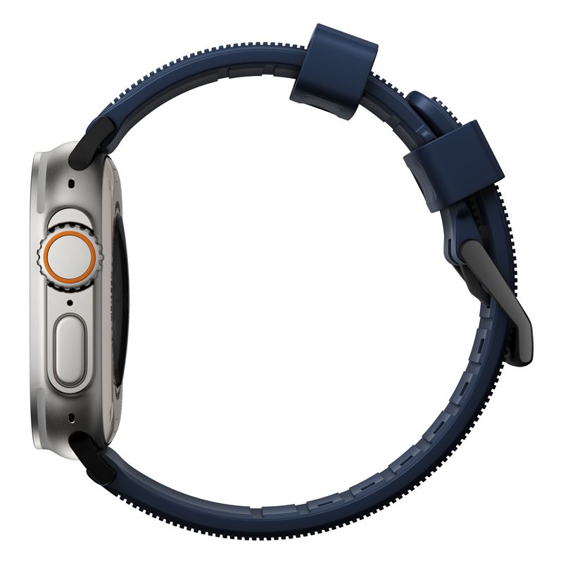 Curea de ceas, Nomad, pentru Apple Watch 45/44/42mm, albastru (Ingredi, NM01295785) by www.silkase.ro